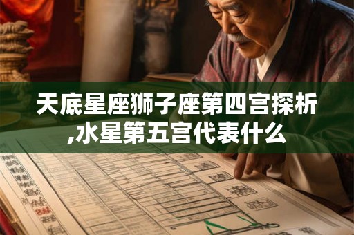 天底星座狮子座第四宫探析,水星第五宫代表什么