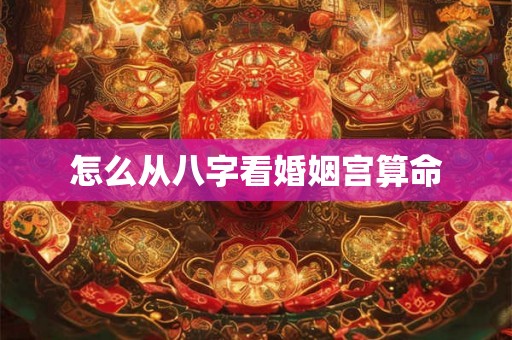 怎么从八字看婚姻宫算命 怎么从八字看婚姻宫算命