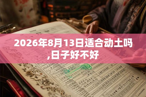 2026年8月13日适合动土吗,日子好不好