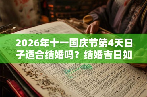 2026年十一国庆节第4天日子适合结婚吗?结婚吉日如何选择? 2026年十一国庆节第4天日子适合结婚吗?结婚吉日如何选择?