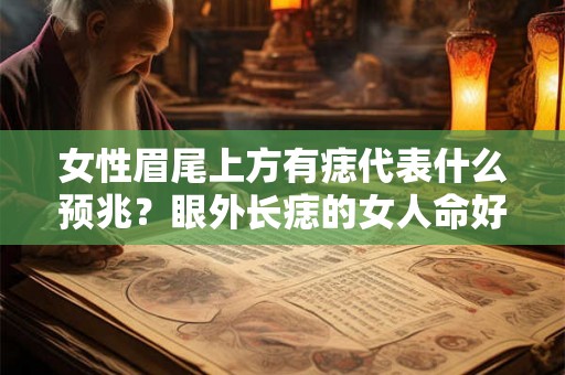 女性眉尾上方有痣代表什么预兆?眼外长痣的女人命好吗? 女性眉尾上方有痣代表什么预兆?眼外长痣的女人命好吗?