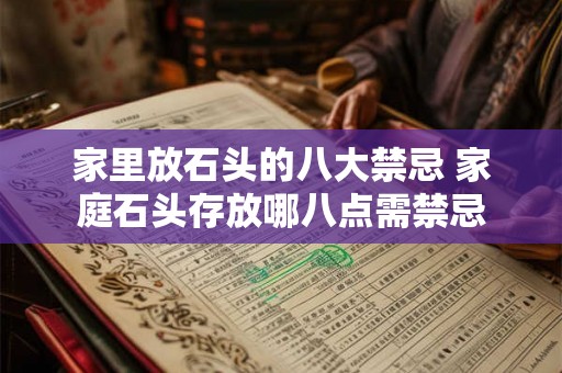 家里放石头的八大禁忌 家庭石头存放哪八点需禁忌