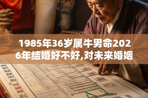 1985年36岁属牛男命2026年结婚好不好,对未来婚姻造成伤害
