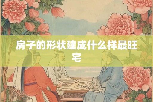 房子的形状建成什么样最旺宅
