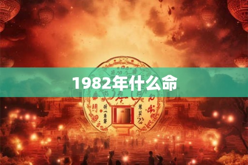 1982年什么命