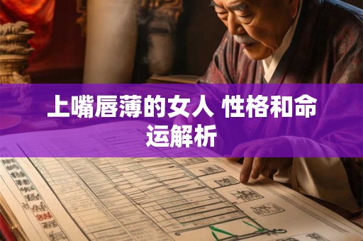 上嘴唇薄的女人 性格和命运解析 上嘴唇薄的女人 性格和命运解析