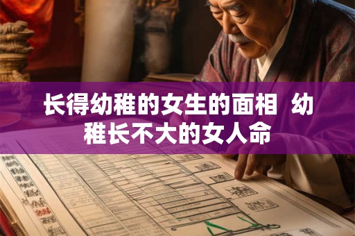 长得幼稚的女生的面相  幼稚长不大的女人命