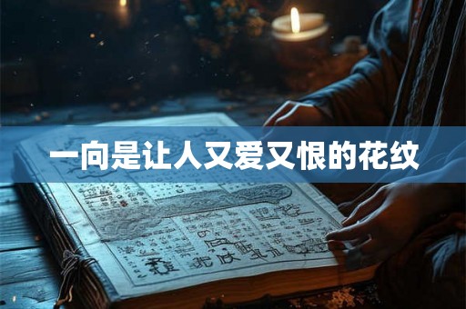 一向是让人又爱又恨的花纹