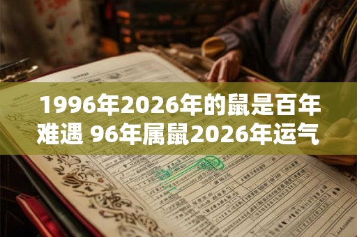 1996年2026年的鼠是百年难遇 96年属鼠2026年运气百年难遇吗