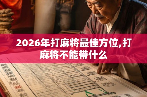 2026年打麻将最佳方位,打麻将不能带什么