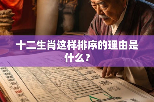 十二生肖这样排序的理由是什么？
