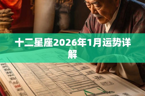 十二星座2026年1月运势详解