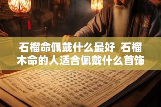 石榴命佩戴什么最好  石榴木命的人适合佩戴什么首饰