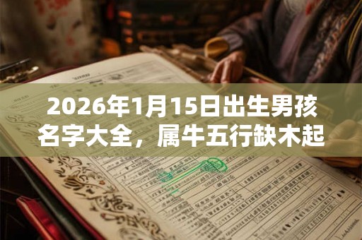 2026年1月15日出生男孩名字大全,属牛五行缺木起名 2026年1月15日出生男孩名字大全,属牛五行缺木起名