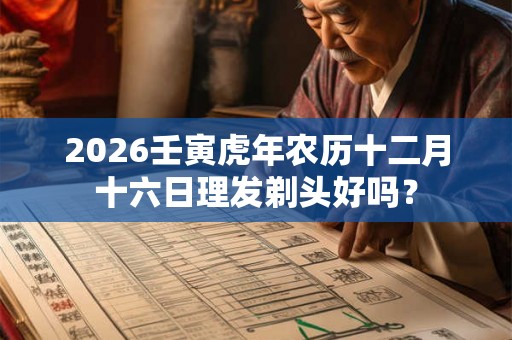 2026壬寅虎年农历十二月十六日理发剃头好吗? 2026壬寅虎年农历十二月十六日理发剃头好吗?