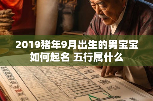 2019猪年9月出生的男宝宝如何起名 五行属什么