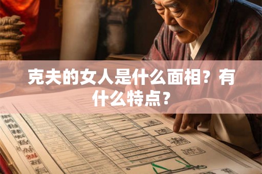 克夫的女人是什么面相？有什么特点？
