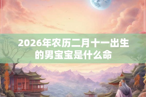 2026年农历二月十一出生的男宝宝是什么命 2026年农历二月十一出生的男宝宝是什么命
