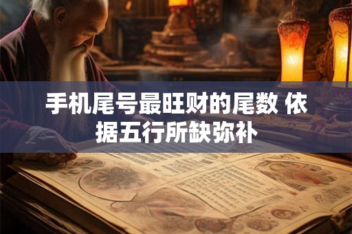 手机尾号最旺财的尾数 依据五行所缺弥补
