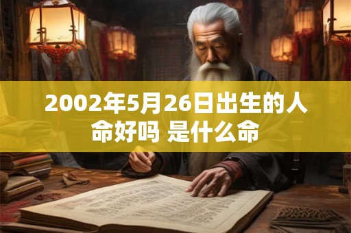 2002年5月26日出生的人命好吗 是什么命 2002年5月26日出生的人命好吗 是什么命