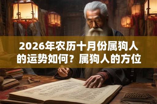 2026年农历十月份属狗人的运势如何?属狗人的方位禁忌 2026年农历十月份属狗人的运势如何?属狗人的方位禁忌