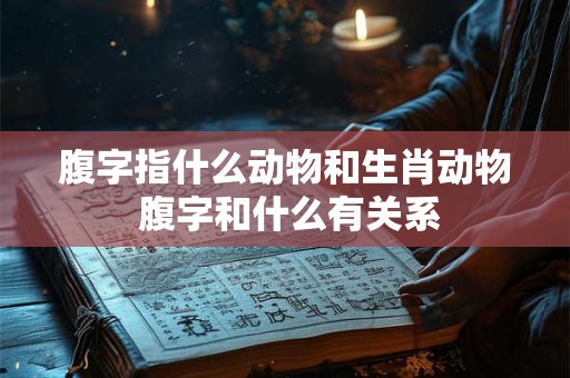 腹字指什么动物和生肖动物 腹字和什么有关系