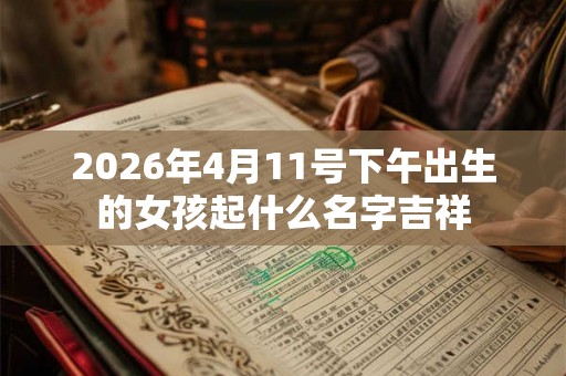 2026年4月11号下午出生的女孩起什么名字吉祥 2026年4月11号下午出生的女孩起什么名字吉祥