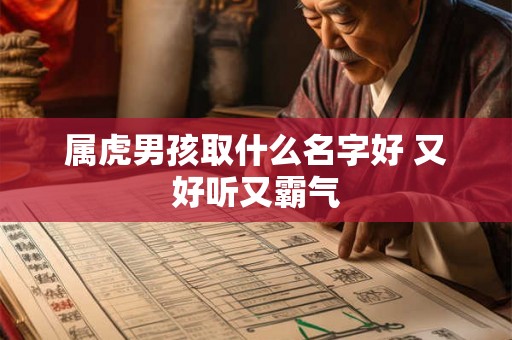 属虎男孩取什么名字好 又好听又霸气