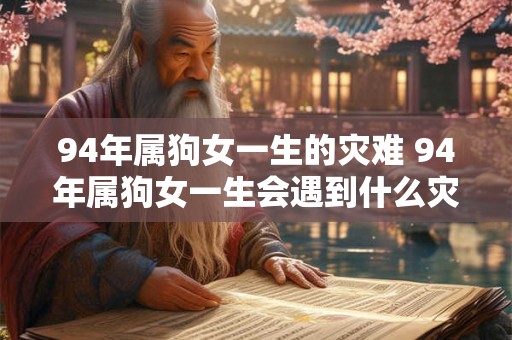 94年属狗女一生的灾难 94年属狗女一生会遇到什么灾