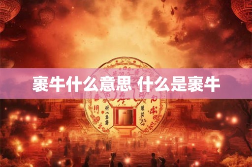 裹牛什么意思 什么是裹牛
