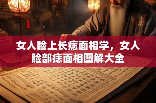 女人睑上长痣面相学，女人脸部痣面相图解大全