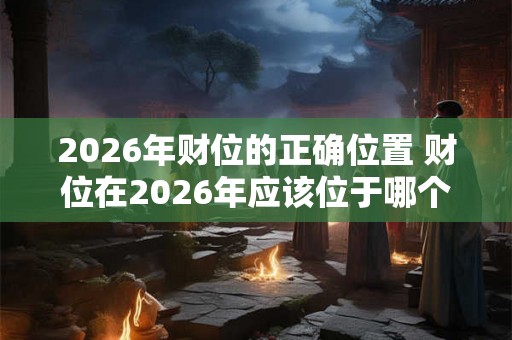 2026年财位的正确位置 财位在2026年应该位于哪个方位