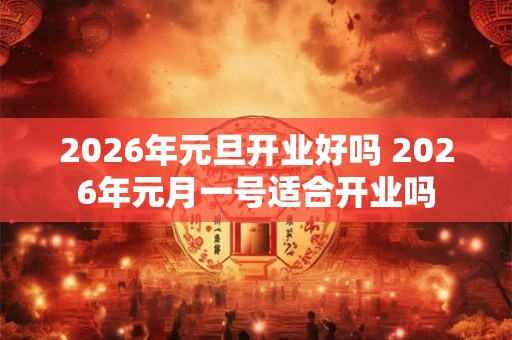 2026年元旦开业好吗 2026年元月一号适合开业吗