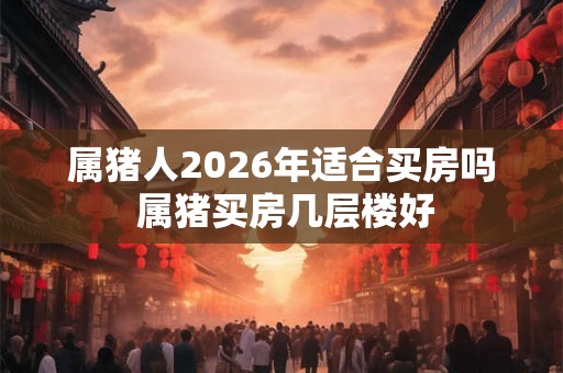 属猪人2026年适合买房吗 属猪买房几层楼好