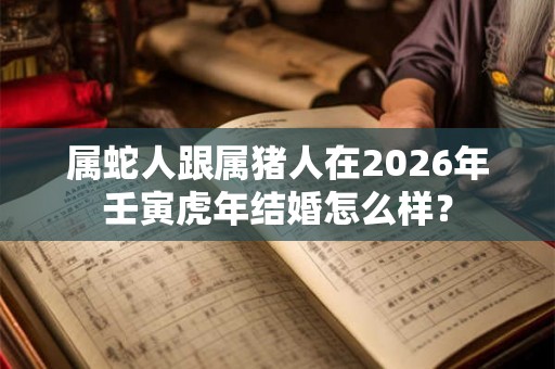 属蛇人跟属猪人在2026年壬寅虎年结婚怎么样？