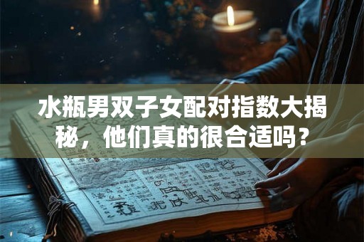 水瓶男双子女配对指数大揭秘，他们真的很合适吗？