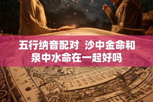 五行纳音配对  沙中金命和泉中水命在一起好吗