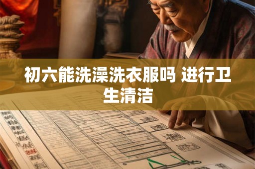 初六能洗澡洗衣服吗 进行卫生清洁 初六能洗澡洗衣服吗 进行卫生清洁