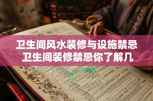 卫生间风水装修与设施禁忌 卫生间装修禁忌你了解几点