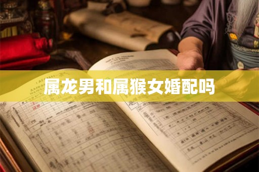 属龙男和属猴女婚配吗