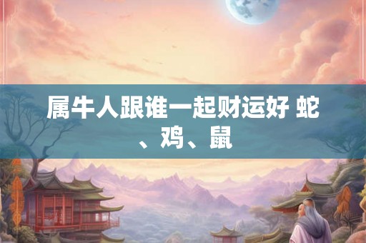 属牛人跟谁一起财运好 蛇、鸡、鼠