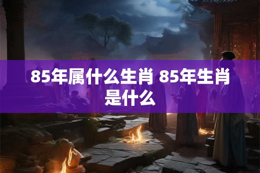 85年属什么生肖 85年生肖是什么