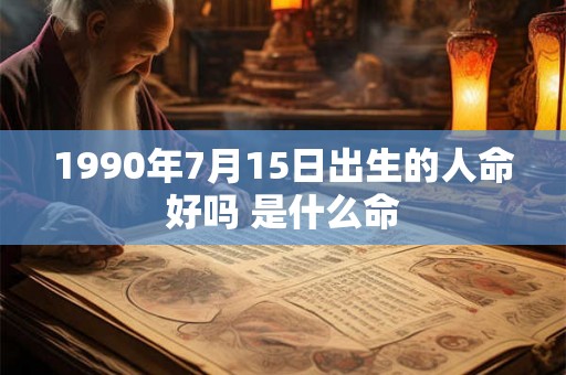 1990年7月15日出生的人命好吗 是什么命