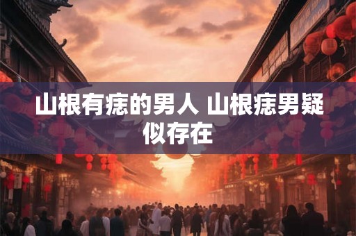 山根有痣的男人 山根痣男疑似存在