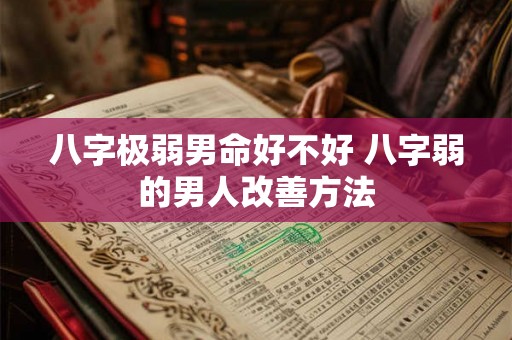 八字极弱男命好不好 八字弱的男人改善方法 八字极弱男命好不好 八字弱的男人改善方法