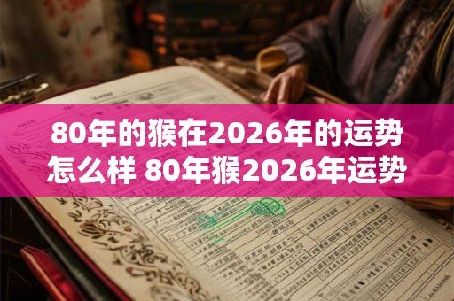 80年的猴在2026年的运势怎么样 80年猴2026年运势预测