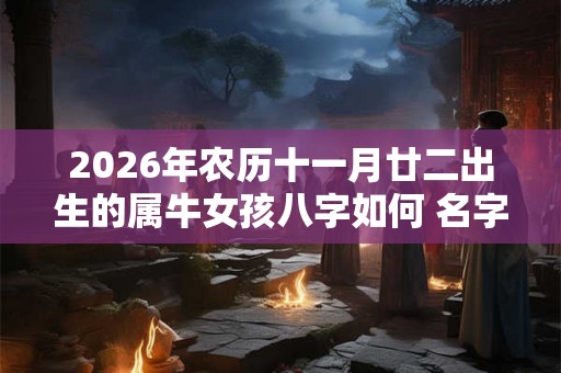 2026年农历十一月廿二出生的属牛女孩八字如何 名字推荐