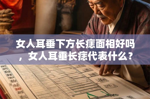 女人耳垂下方长痣面相好吗，女人耳垂长痣代表什么？