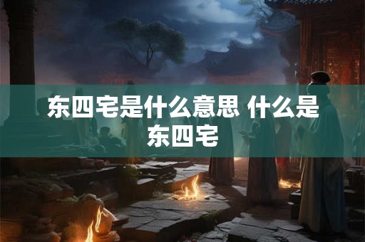 东四宅是什么意思 什么是东四宅