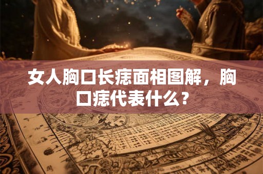 女人胸口长痣面相图解，胸口痣代表什么？
